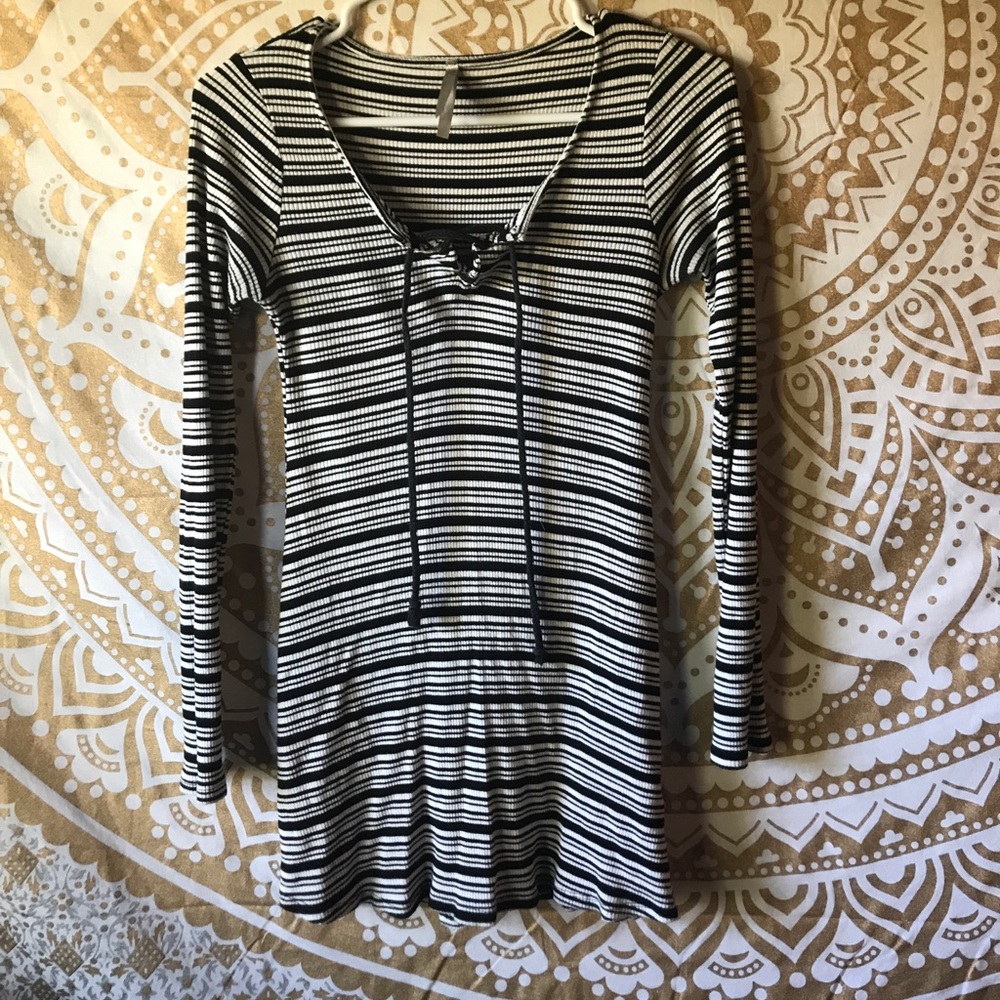 Black & White striped dress